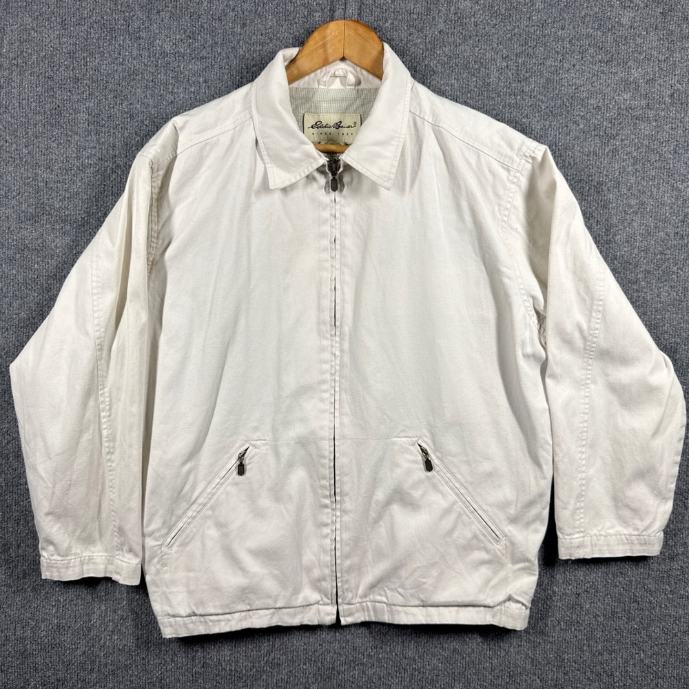 Eddie Bauer Jacket Womens Medium Zip‎ Up Outerwear Petite Cotton